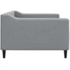 Lova Sofa, šviesiai pilkos spalvos, 90x190cm, audinys