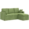 Sofa Šviesiai žalia 178 x 134 x 80 cm Aksomas