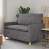 Sofa Tamsiai pilka 126 x 81 x 87,5 cm Poliesteris