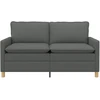 Sofa 2 vietos Tamsiai pilka 156 x 81 x 87,5 cm Audinys