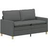 Sofa 2 vietos Tamsiai pilka 156 x 81 x 87,5 cm Audinys