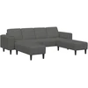 Sofa Tamsiai pilka 250 x 188 x 76 cm Kordūrinis audinys