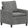 Sofa Tamsiai pilka 76 x 81 x 87,5 cm Aksomas