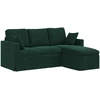 Sofa Tamsiai žalia 178 x 134 x 80 cm Aksomas