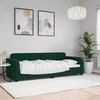 Lova Sofa, tamsiai žalios spalvos, 80x200cm, aksomas