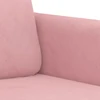 Sofa Sofos komplektas, 2 dalių, rožinės spalvos, aksomas