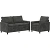 Sofa Sofos komplektas 2 vnt. Antracito Poliesteris