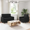 Sofa Sofos komplektas 2 vnt. Juoda Audinys