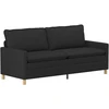 Sofa Sofos komplektas 2 vnt. Juoda Audinys