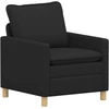 Sofa Sofos komplektas 2 vnt. Juoda Audinys