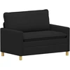 Sofa Sofos komplektas 2 vnt. Juoda Audinys
