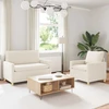 Sofa Sofos komplektas 2 vnt. Kreminė Audinys