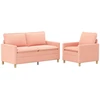 Sofa Sofos komplektas 2 vnt. Rožinė Audinys