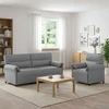 Sofa Sofos komplektas 2 vnt. Šviesiai pilka Audinys
