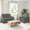 Sofa Sofos komplektas 2 vnt. Šviesiai pilka Audinys