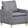 Sofa Sofos komplektas 2 vnt. Šviesiai pilka Poliesteris