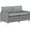 Sofa Sofos komplektas 2 vnt. Šviesiai pilka Audinys