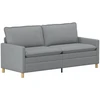 Sofa Sofos komplektas 2 vnt. Šviesiai pilka Audinys