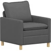 Sofa Sofos komplektas 2 vnt. Tamsiai pilka Audinys