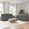 Sofa Sofos komplektas 2 vnt. Tamsiai pilka Audinys
