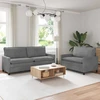 Sofa Sofos komplektas 2 vnt. Tamsiai pilka Aksomas