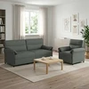 Sofa Sofos komplektas 2 vnt. Tamsiai pilka Audinys