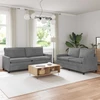 Sofa Sofos komplektas 2 vnt. Tamsiai pilka Aksomas