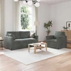 Sofa Sofos komplektas 2 vnt. Tamsiai pilka Aksomas