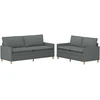 Sofa Sofos komplektas 2 vnt. Tamsiai pilka Audinys