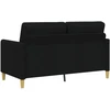 Sofa Sofos komplektas su saugojimu 2 vnt. Juoda Poliesteris
