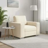 Sofa Sofos krėslas, kreminės spalvos, 100x77x82 cm, velvetas, audinys