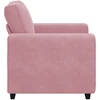 Sofa Sofos krėslas, rožinė, 100x77x82 cm, aksomas