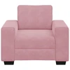 Sofa Sofos krėslas, rožinė, 100x77x82 cm, aksomas