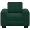 Sofa Sofos krėslas, tamsiai žalias, 100x77x82 cm, aksomas