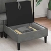 Sofa Sofos pufas su saugojimo funkcija Tamsiai pilka Aksomas
