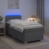 Lova su čiužiniu ir LED apšvietimu Šviesiai pilka 80 x 200 cm