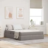 Lova su daiktų laikymo vieta ir čiužiniu Taupe 140 x 200 cm