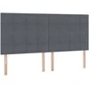 Lova su daiktų laikymo vieta ir čiužiniu 200 x 200 cm Aksomas