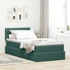 LED saugojimo lova su čiužiniu Tamsiai žalia 100 x 200 cm