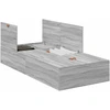 Lova su daiktų laikymo vieta Pilkas Sonoma 80 x 200 cm
