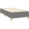 Lova su spyruoklėmis ir čiužiniu, tamsiai pilka, 80x200 cm