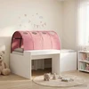 Lovą su tuneliu 4 pcs Artisian ąžuolas ir rožinė