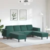 Svetainės sofa 3 vnt. Tamsiai žalia