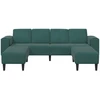 Svetainės sofa 3 vnt. Tamsiai žalia