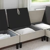 Vidinė Sofa su Saugykla Avižinė Aksomas