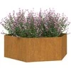 Lovelis, rūdžių spalvos, 138x120x45 cm, Corten plienas