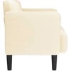 Loveseat sofa, kreminė, 109cm, velvetinis audinys