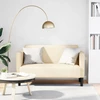 Loveseat sofa, kreminė, 109cm, velvetinis audinys