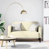 Loveseat sofa, kreminė, 110cm, dirbtinė oda