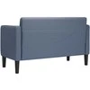 Loveseat sofa, mėlyna, 109cm, velvetinis audinys